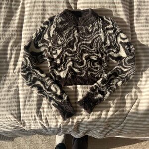 Urban Outfitters Fuzzy Brown Sweater